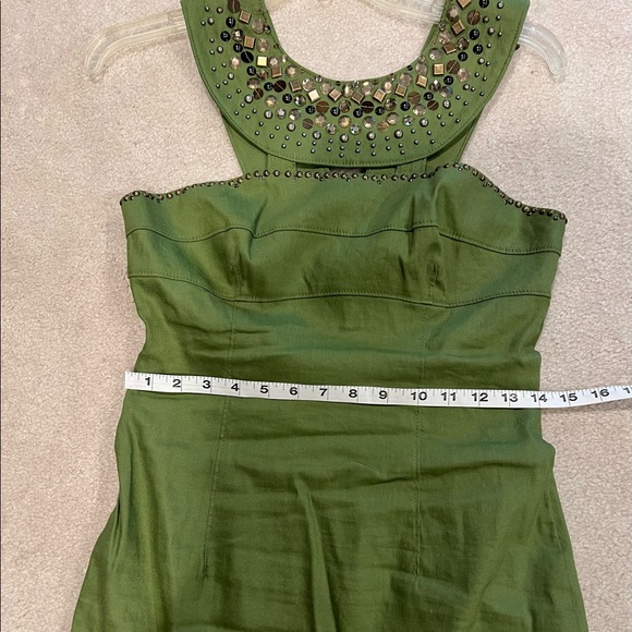 Adrianna Papell dress beaded collar size 6 in good preowned condition. - Picture 6 of 8